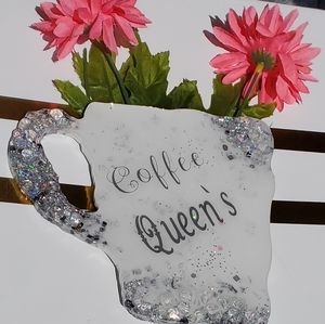 Glam Rrsin Coaster or Coffee Bar Decor